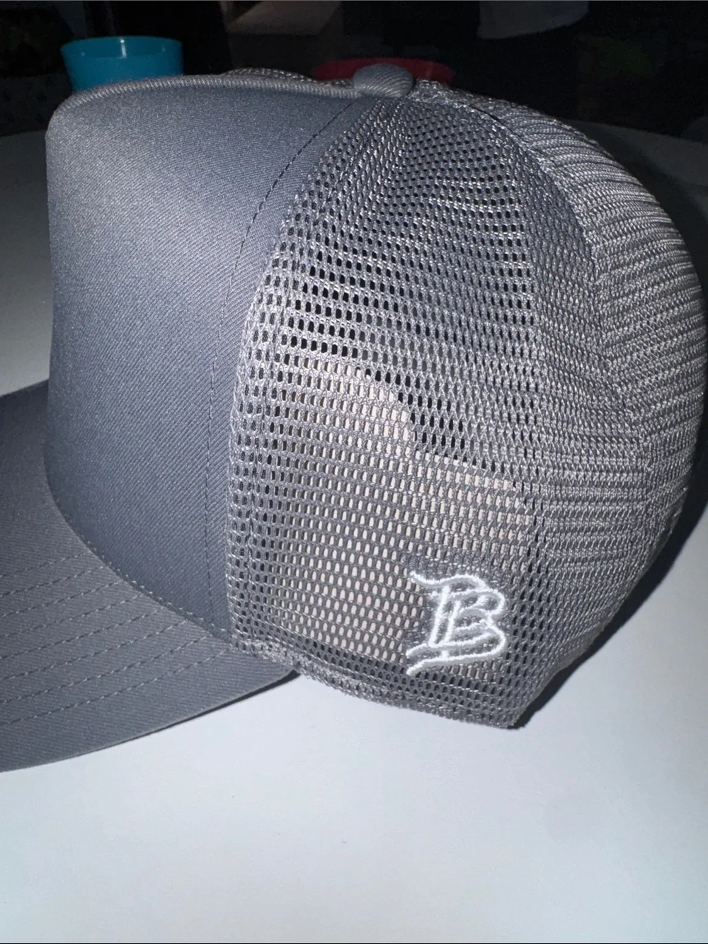 Branded Bills Men's Gray Trucker Cap - Classic Mesh Back